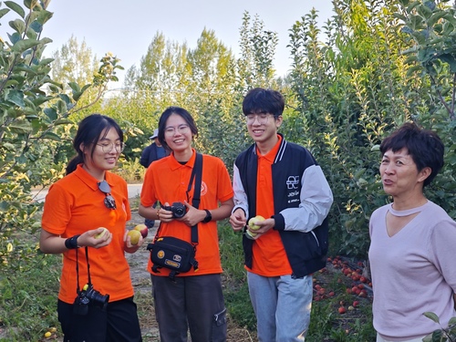 八卦采訪蘋果種植園老板